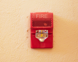 bocina de alarma de incendio