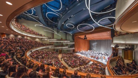 interior del auditorio hancher