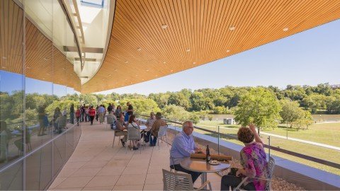 terraza del auditorio hancher